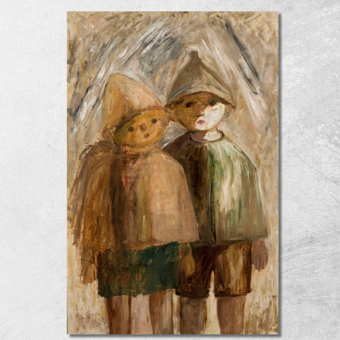 Piccoli Alunni Tadeusz Makowski tmk112 quadro stampato su tela Piccoli Alunni Tadeusz Makowski tmk112 quadro stampato su tela