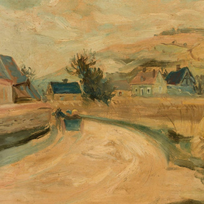 Villaggio Di Merey Tadeusz Makowski tmk121 quadro stampato su tela