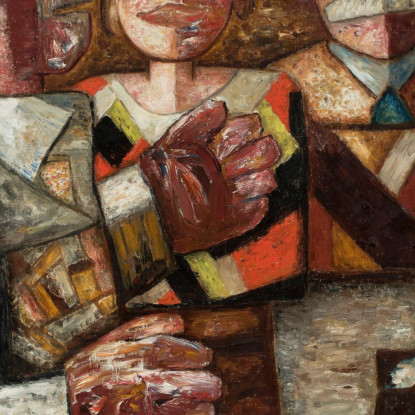 Esibizione Musicale Tadeusz Makowski tmk126 quadro stampato su tela