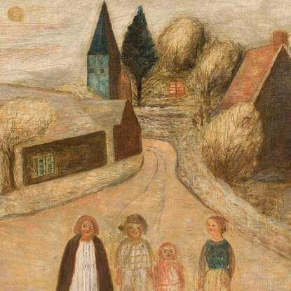 Paesaggio Normanno Breuilpont Tadeusz Makowski tmk128 quadro stampato su tela