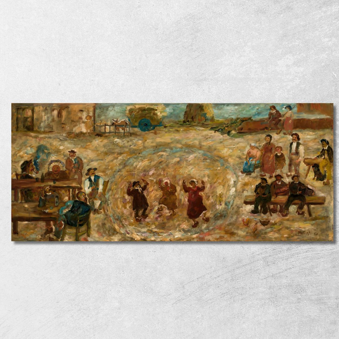 Gioco In Un Villaggio Tadeusz Makowski tmk140 quadro stampato su tela