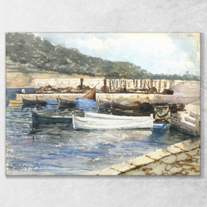 Barche John Singer Sargent jss25 quadro stampato su tela