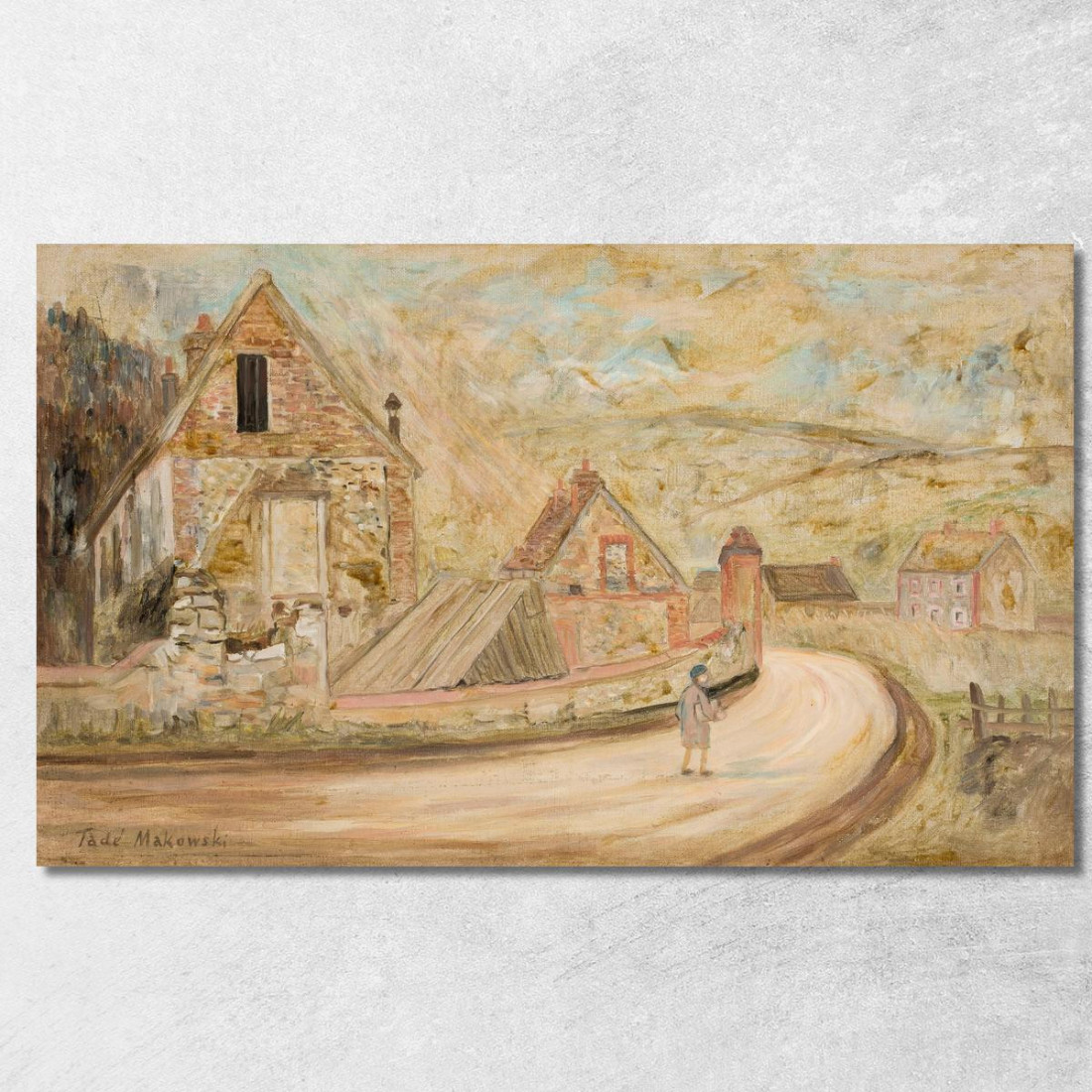 Strada Per Merey Tadeusz Makowski tmk157 quadro stampato su tela Strada Per Merey Tadeusz Makowski tmk157 quadro stampato su tela