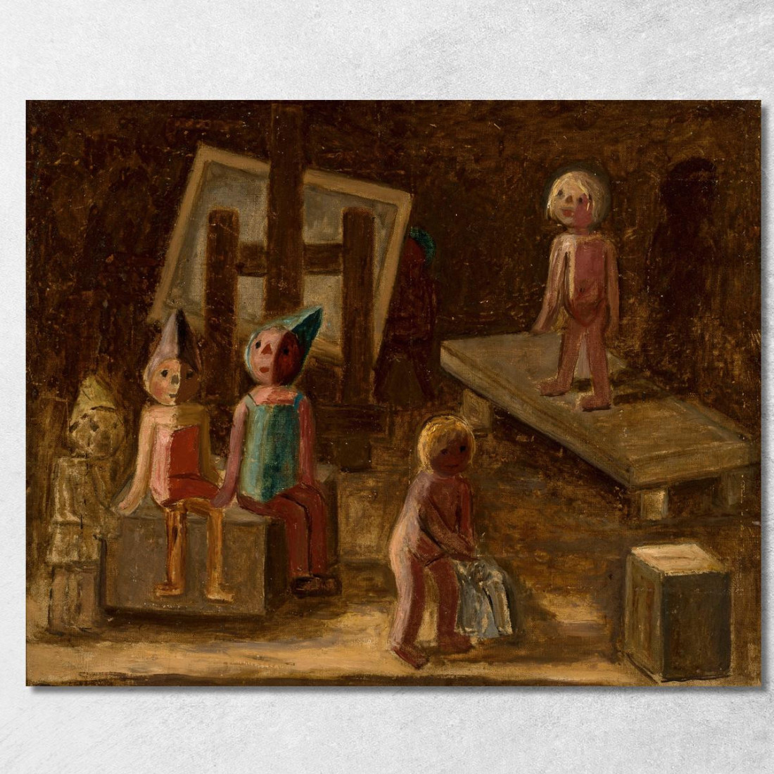 Piccolo Modello Tadeusz Makowski tmk176 quadro stampato su tela Piccolo Modello Tadeusz Makowski tmk176 quadro stampato su tela