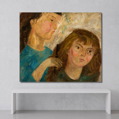 Toilette Tadeusz Makowski tmk182 quadro stampato su tela