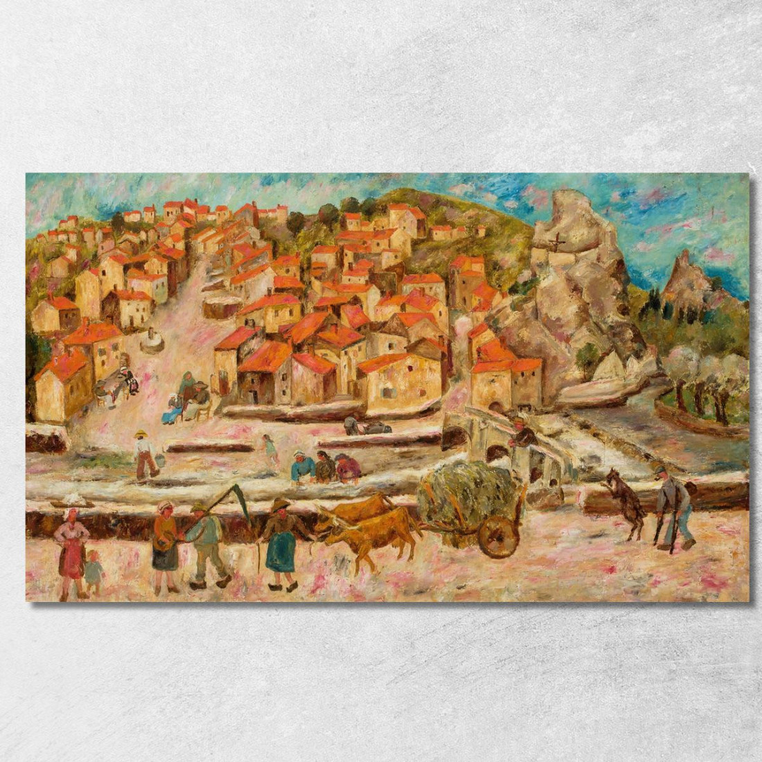 Vista Dal Ponte A Espaly Tadeusz Makowski tmk191 quadro stampato su tela Vista Dal Ponte A Espaly Tadeusz Makowski tmk191 quadro stampato su tela