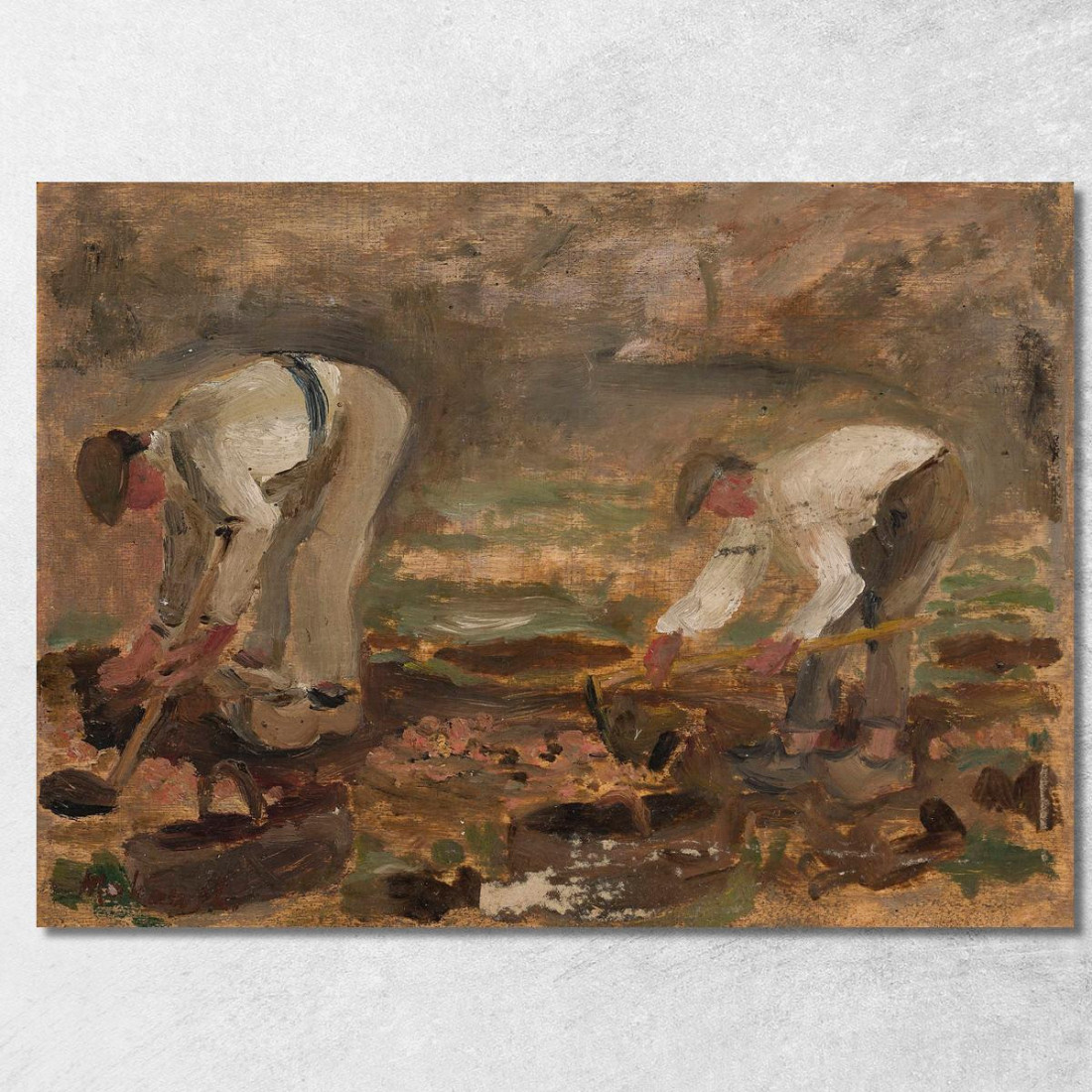 Lavoro In Un Campo Tadeusz Makowski tmk203 quadro stampato su tela Lavoro In Un Campo Tadeusz Makowski tmk203 quadro stampato su tela