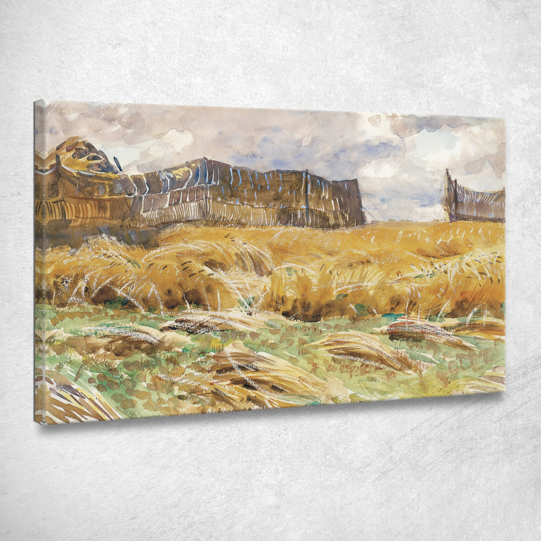 Campo Mimetizzato In Francia John Singer Sargent jss33 quadro stampato su tela Campo Mimetizzato In Francia John Singer Sargent jss33 quadro stampato su tela