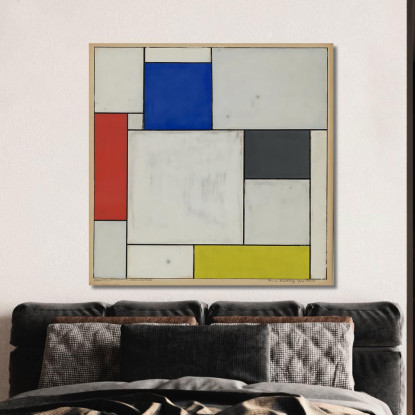 Composizione Xxii Theo van Doesburg tvd1 quadro stampato su tela