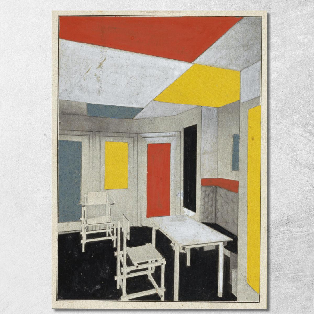 Soluzione Di Colore Theo van Doesburg tvd3 quadro stampato su tela Soluzione Di Colore Theo van Doesburg tvd3 quadro stampato su tela