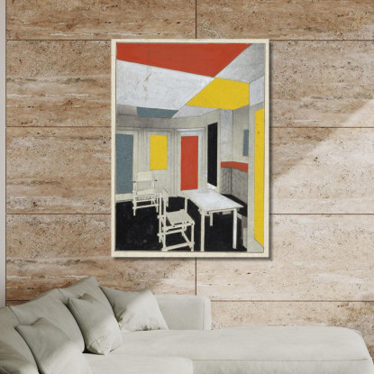 Soluzione Di Colore Theo van Doesburg tvd3 quadro stampato su tela