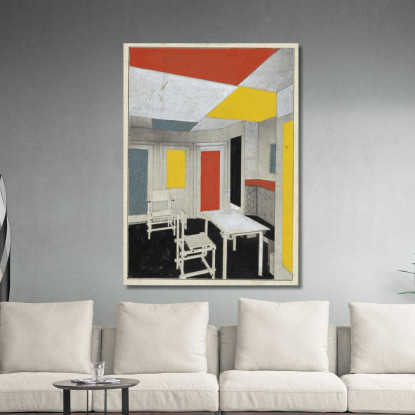 Soluzione Di Colore Theo van Doesburg tvd3 quadro stampato su tela
