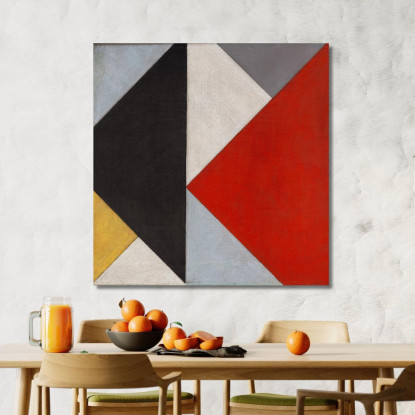 Composizione Decentralizzata Theo van Doesburg tvd5 quadro stampato su tela