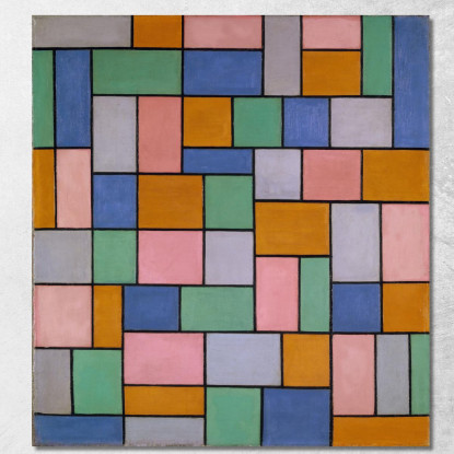 Composizione In Dissonanze Theo van Doesburg tvd7 quadro stampato su tela