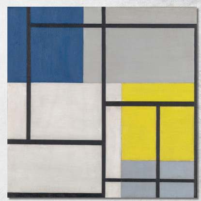 Composizione Simultanea Theo van Doesburg tvd19 quadro stampato su tela