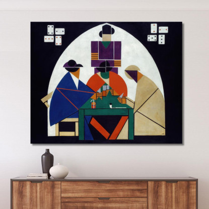 I Giocatori Di Carte Theo van Doesburg tvd22 quadro stampato su tela