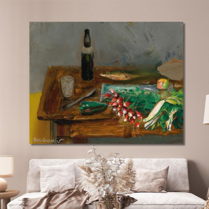 Natura Morta Con Ravanelli Boris Grigoriev bgr19 quadro stampato su tela