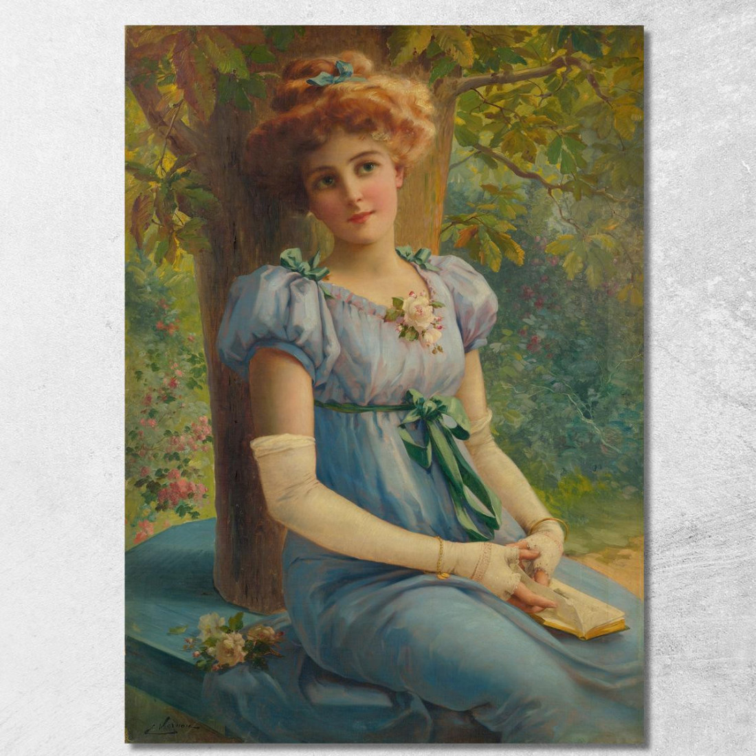 Uno Sguardo Dolce Emile Vernon evr1 quadro stampato su tela Uno Sguardo Dolce Emile Vernon evr1 quadro stampato su tela