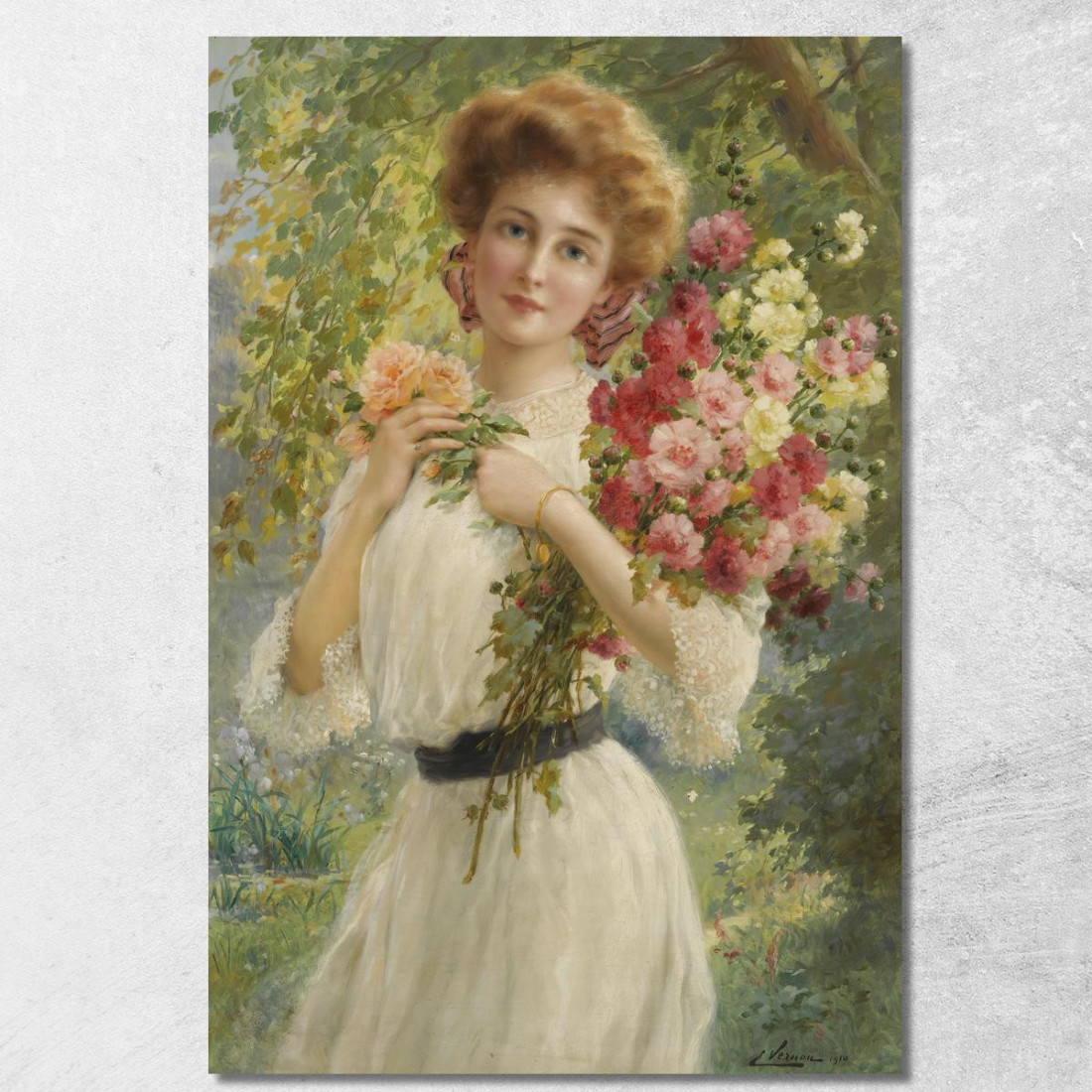 Bellezza Estiva Emile Vernon evr5 quadro stampato su tela Bellezza Estiva Emile Vernon evr5 quadro stampato su tela