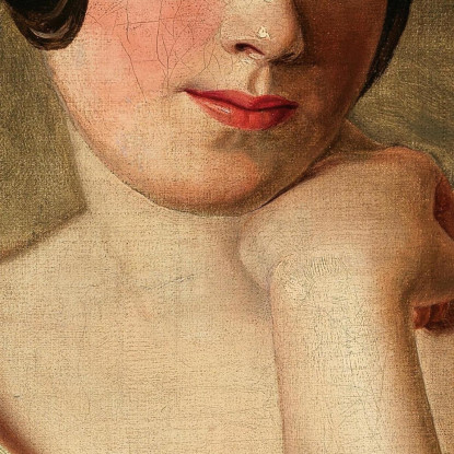 Una Ragazza Con Le Braccia Appoggiate Ferdinand Georg Waldmüller fgw1 quadro stampato su tela