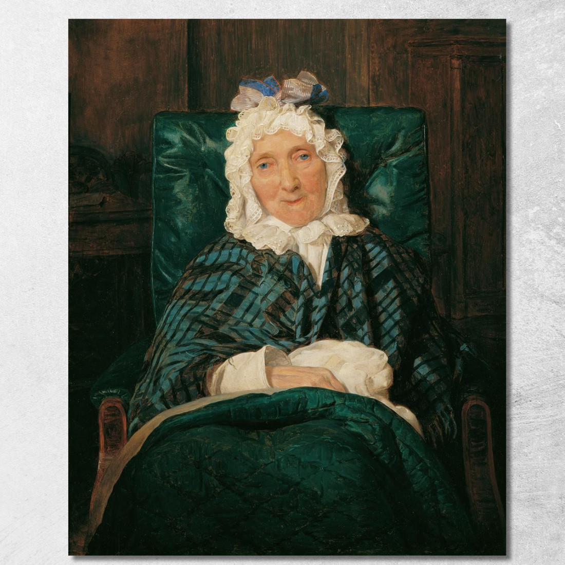 Aloisia Eltz In Poltrona Ferdinand Georg Waldmüller fgw3 quadro stampato su tela Aloisia Eltz In Poltrona Ferdinand Georg Waldmüller fgw3 quadro stampato su tela