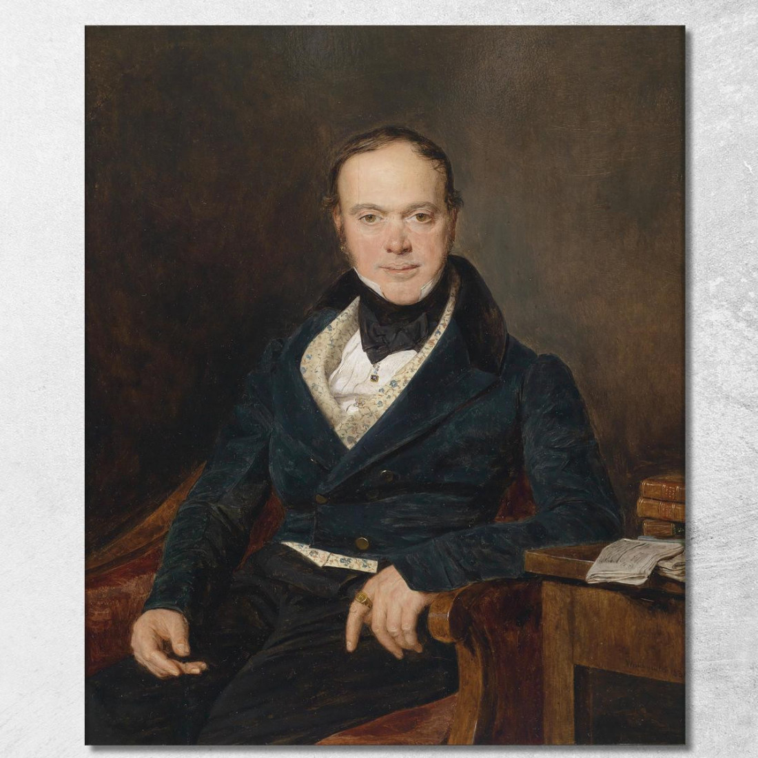 Ritratto Di August Walter Ferdinand Georg Waldmüller fgw13 quadro stampato su tela Ritratto Di August Walter Ferdinand Georg Waldmüller fgw13 quadro stampato su tela