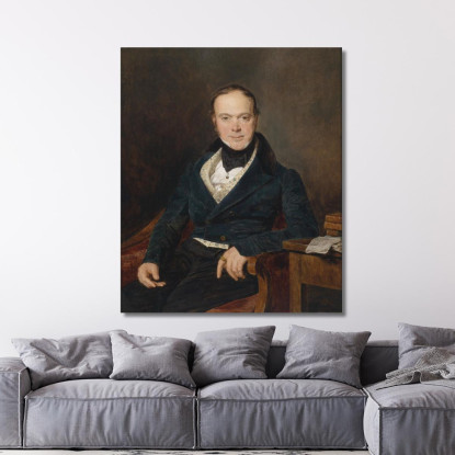 Ritratto Di August Walter Ferdinand Georg Waldmüller fgw13 quadro stampato su tela
