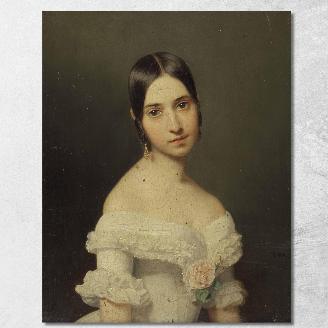 Ritratto Di Una Ragazza Ferdinand Georg Waldmüller fgw14 quadro stampato su tela Ritratto Di Una Ragazza Ferdinand Georg Waldmüller fgw14 quadro stampato su tela