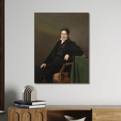 Ritratto Di Sigmund Caspar Fischer Ferdinand Georg Waldmüller fgw15 quadro stampato su tela