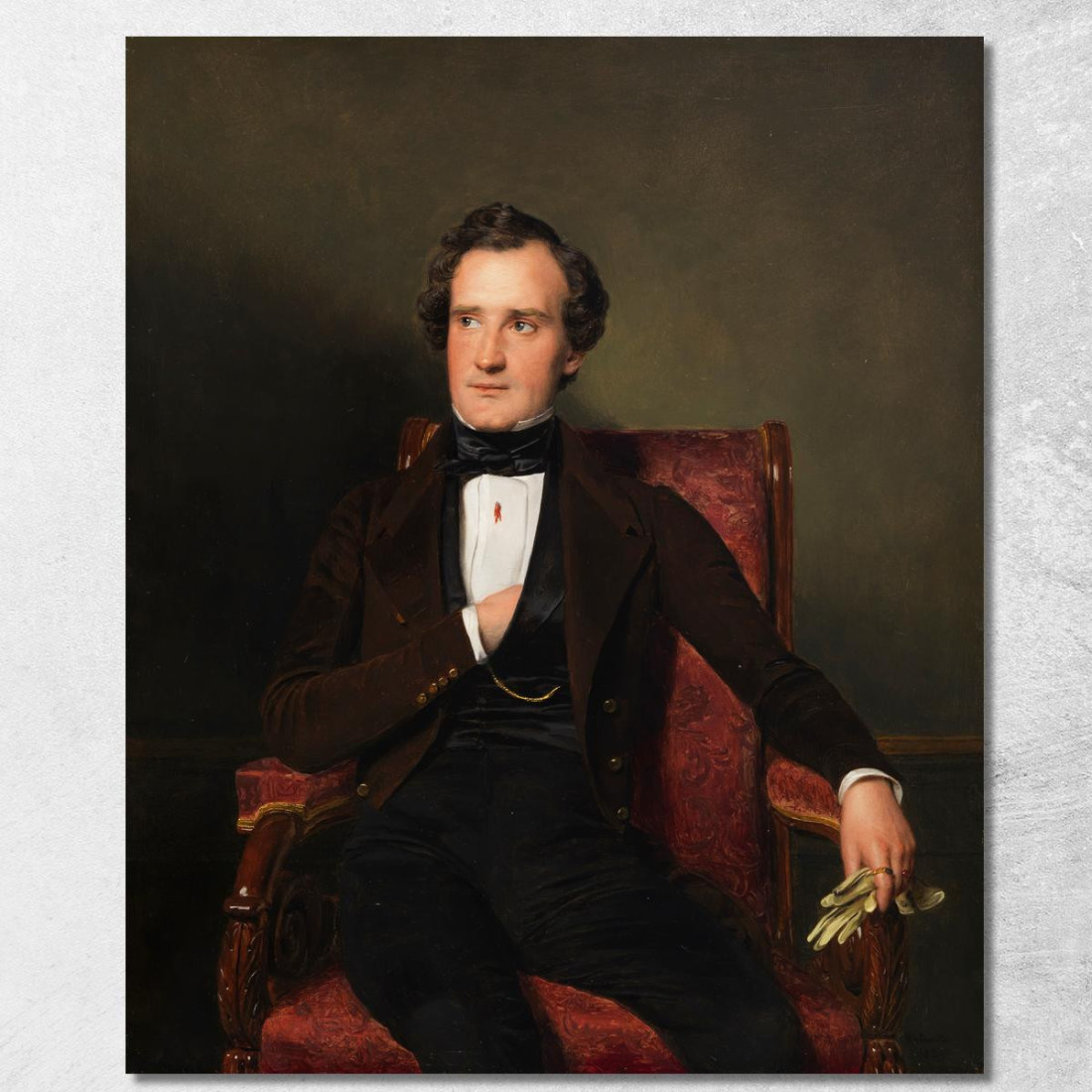 Carl Wilhelm Lucas (1803-1857) Attore Di Corte Al K.U.K. Burgtheater Ferdinand Georg Waldmüller fgw17 quadro stampato su tela Carl Wilhelm Lucas (1803-1857) Attore Di Corte Al K.U.K. Burgtheater Ferdinand Georg Waldmüller fgw17 quadro stampato su tela