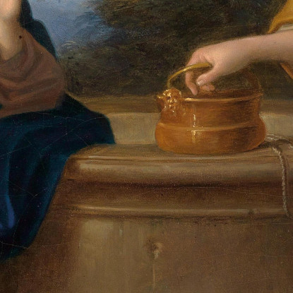 Cristo E La Samaritana Ferdinand Georg Waldmüller fgw19 quadro stampato su tela