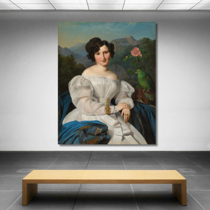 Contessa Széchenyi Ferdinand Georg Waldmüller fgw22 quadro stampato su tela