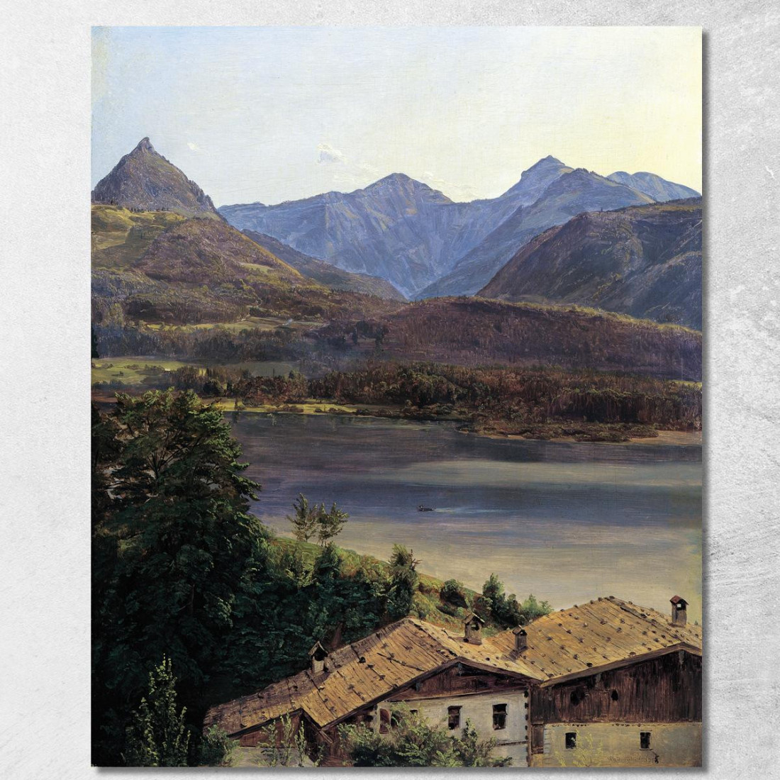 Il Lago Wolfgangsee Ferdinand Georg Waldmüller fgw35 quadro stampato su tela Il Lago Wolfgangsee Ferdinand Georg Waldmüller fgw35 quadro stampato su tela