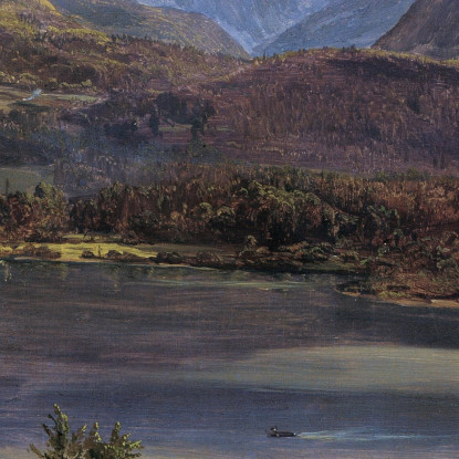 Il Lago Wolfgangsee Ferdinand Georg Waldmüller fgw35 quadro stampato su tela