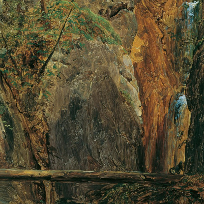 La Gola Del Rettenbach Presso Ischl Ferdinand Georg Waldmüller fgw42 quadro stampato su tela