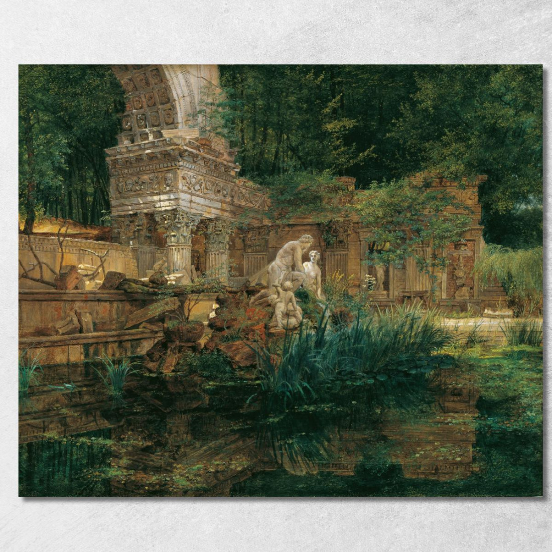 La Rovina Romana A Schönbrunn Ferdinand Georg Waldmüller fgw45 quadro stampato su tela La Rovina Romana A Schönbrunn Ferdinand Georg Waldmüller fgw45 quadro stampato su tela