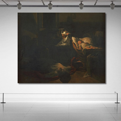 Forza Esausta Ferdinand Georg Waldmüller fgw55 quadro stampato su tela