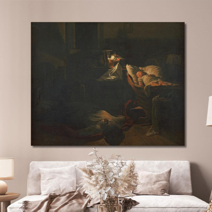 Forza Esausta Ferdinand Georg Waldmüller fgw55 quadro stampato su tela