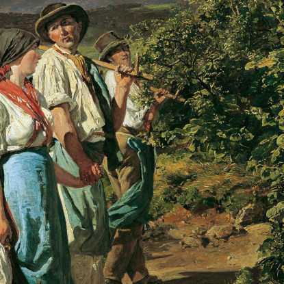 Ritorno Dal Lavoro: Gli Amanti Al Bivio Ferdinand Georg Waldmüller fgw64 quadro stampato su tela