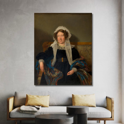 Josefine Schwartz Von Mohrenstern Nata Viscontessa Goupy De Quabeck Ferdinand Georg Waldmüller fgw69 quadro stampato su tela