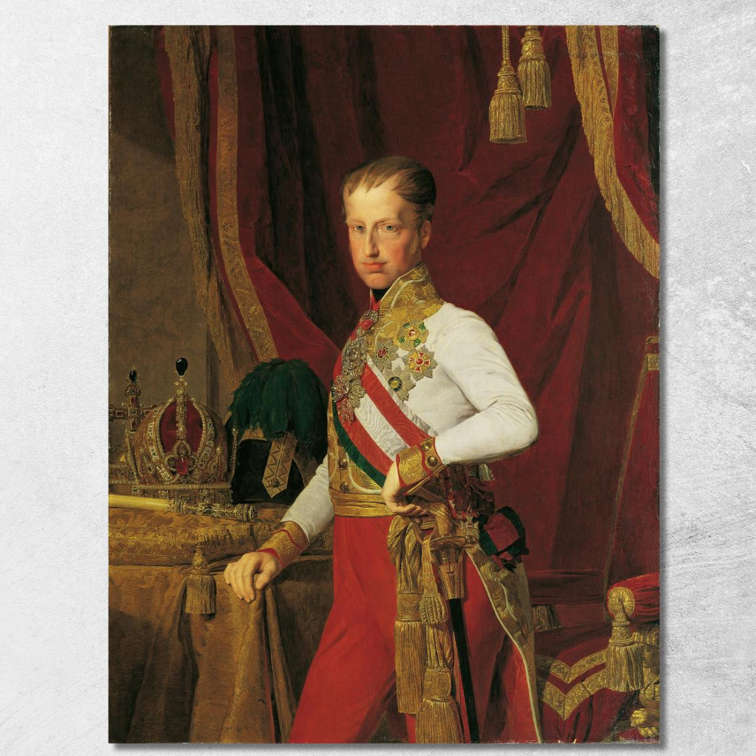 Imperatore Ferdinando I D'Austria Ferdinand Georg Waldmüller fgw74 quadro stampato su tela Imperatore Ferdinando I D'Austria Ferdinand Georg Waldmüller fgw74 quadro stampato su tela