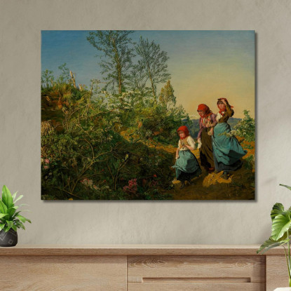 Andare In Chiesa In Primavera Ferdinand Georg Waldmüller fgw76 quadro stampato su tela