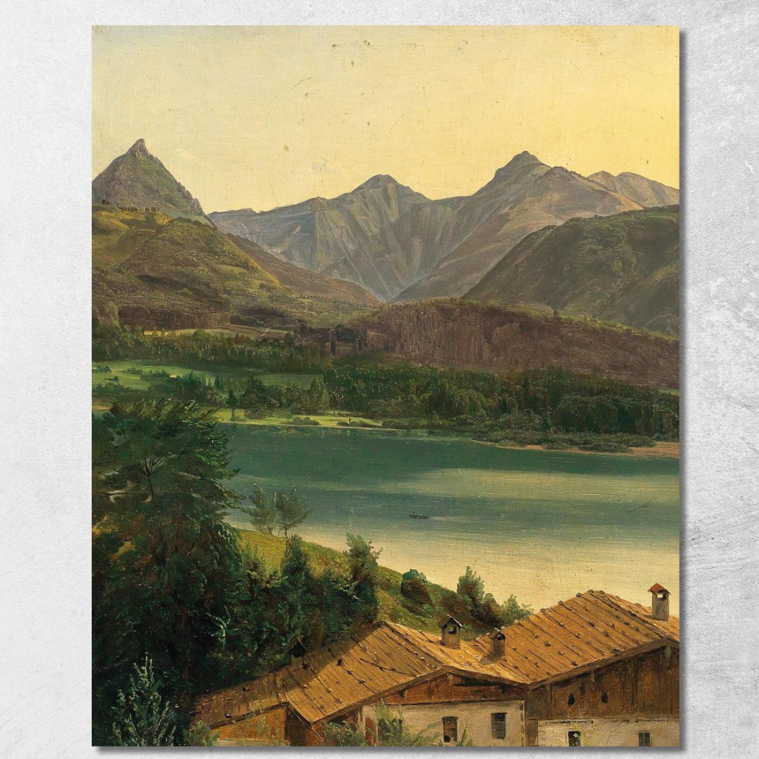 Lago Wolfgangsee Con Il Massiccio Del Dachstein Ferdinand Georg Waldmüller fgw78 quadro stampato su tela Lago Wolfgangsee Con Il Massiccio Del Dachstein Ferdinand Georg Waldmüller fgw78 quadro stampato su tela