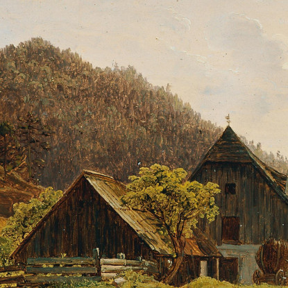 Paesaggio Con Fucina Ferdinand Georg Waldmüller fgw79 quadro stampato su tela