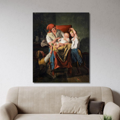 Fortuna Materna Ferdinand Georg Waldmüller fgw81 quadro stampato su tela