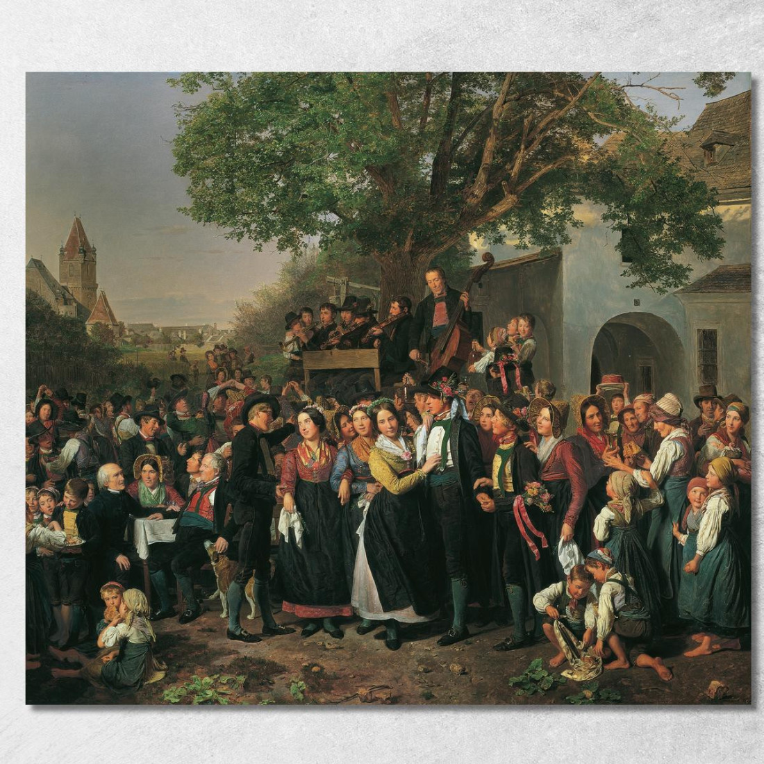 Matrimonio Contadino Della Bassa Austria Ferdinand Georg Waldmüller fgw84 quadro stampato su tela Matrimonio Contadino Della Bassa Austria Ferdinand Georg Waldmüller fgw84 quadro stampato su tela