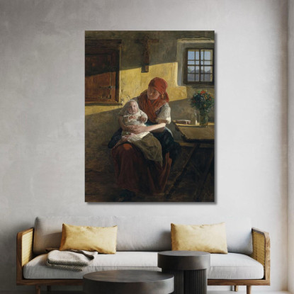 Riposo Domenicale Ferdinand Georg Waldmüller fgw102 quadro stampato su tela