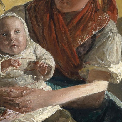 Riposo Domenicale Ferdinand Georg Waldmüller fgw102 quadro stampato su tela
