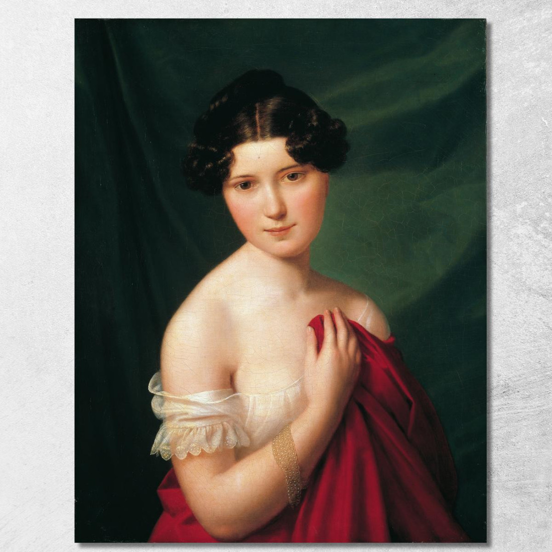 L'Attrice Di Corte Sophie Müller Ferdinand Georg Waldmüller fgw111 quadro stampato su tela L'Attrice Di Corte Sophie Müller Ferdinand Georg Waldmüller fgw111 quadro stampato su tela