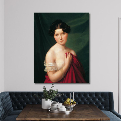 L'Attrice Di Corte Sophie Müller Ferdinand Georg Waldmüller fgw111 quadro stampato su tela